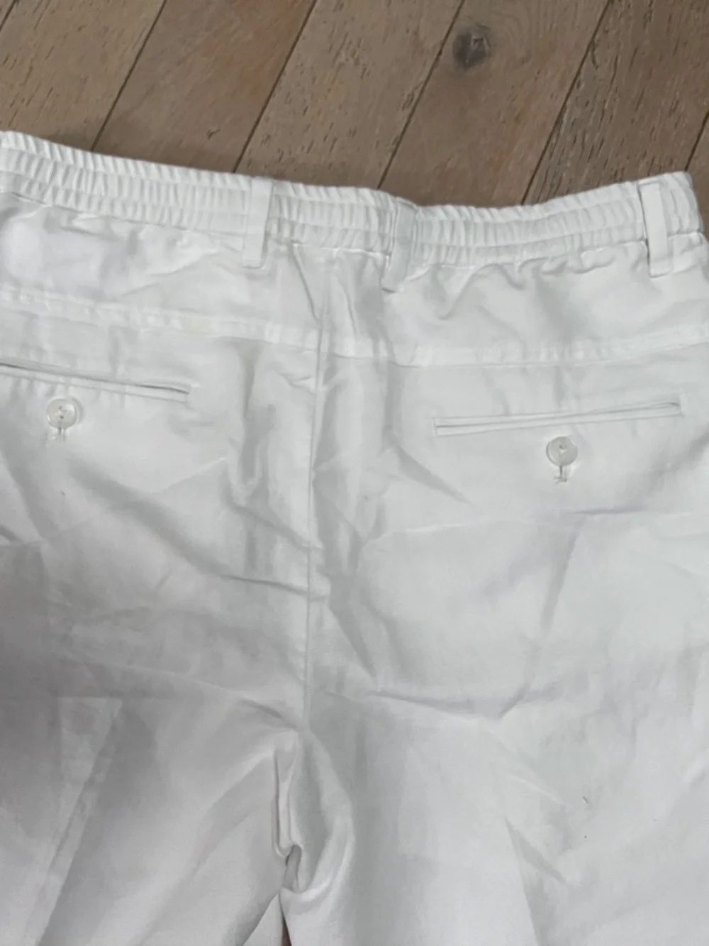 J Crew Murano Lucas Fit Pants Mens 39x30 White  Baird McNutt Irish Linen Blend